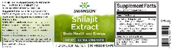Swanson Shilajit Extract 100 mg Extra Strength - herbal supplement