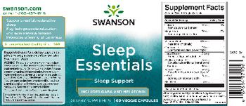 Swanson Sleep Essentials - supplement