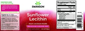 Swanson Sunflower Lecithin - supplement