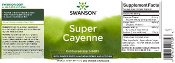 Swanson Super Cayenne - herbal supplement