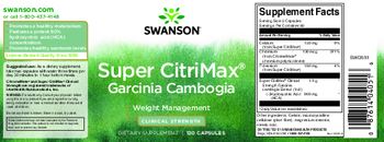 Swanson Super CitriMax Clinical Strength - supplement