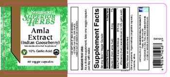 Swanson Superior Herbs Amla Extract (Indian Gooseberry) - standardized herbal supplement