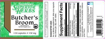 Swanson Superior Herbs Butcher's Broom 150 mg - standardized herbal supplement