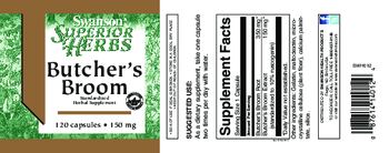 Swanson Superior Herbs Butcher?s Broom 150 mg - standardized herbal supplement