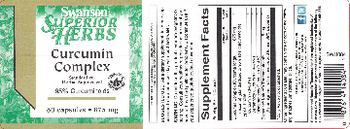 Swanson Superior Herbs Curcumin Complex 875 mg - standardized herbal supplement
