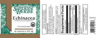 Swanson Superior Herbs Echinacea 200 mg - standardized herbal supplement