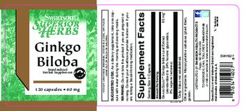 Swanson Superior Herbs Ginkgo Biloba 60 mg - standardized herbal supplement
