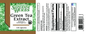 Swanson Superior Herbs Green Tea Extract - standardized herbal supplement