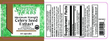 Swanson Superior Herbs Maximum Strength Celery Seed Extract - standardized herbal supplement