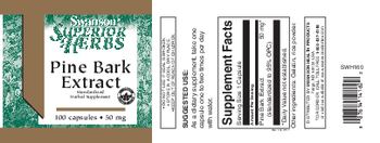Swanson Superior Herbs Pine Bark Extract 50 mg - standardized herbal supplement