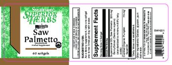 Swanson Superior Herbs Saw Palmetto - standardized herbal supplement