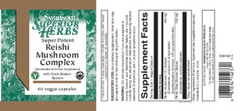 Swanson Superior Herbs Super Potent Reishi Mushroom Complex with Shell-Broken Spores - standardized herbal supplement
