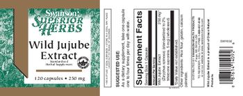 Swanson Superior Herbs Wild Jujube Extract 250 mg - standardized herbal supplement