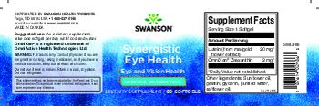 Swanson Synergistic Eye Health - supplement