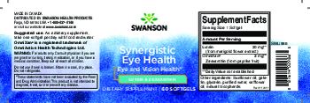 Swanson Synergistic Eye Health - supplement
