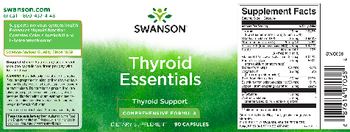 Swanson Thyroid Essentials - supplement
