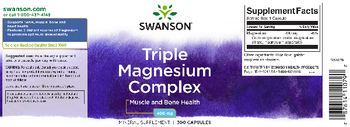 Swanson Triple Magnesium Complex 400 mg - mineral supplement