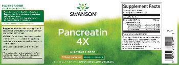 Swanson Triple Strength Pancreatin 4X 375 mg - supplement
