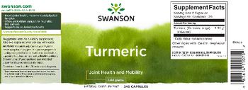 Swanson Turmeric 1.44 grams - herbal supplement