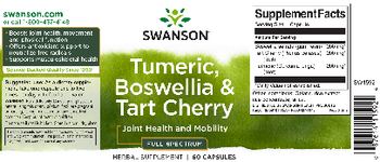 Swanson Turmeric, Boswellia & Tart Cherry Full Spectrum - herbal supplement