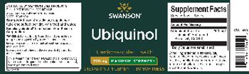Swanson Ubiquinol 200 mg Maximum Strength - supplement