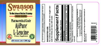 Swanson Ultra AjiPure L-Leucine 500 mg - supplement