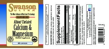 Swanson Ultra Albion Chelated Calcium & Magnesium - mineral supplement