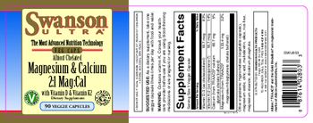 Swanson Ultra Albion Chelated Magnesium & Calcium 2:1 Mag:Cal - supplement