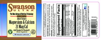 Swanson Ultra Albion Chelated Magnesium & Calcium 2:1 Mag:Cal - supplement