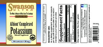 Swanson Ultra Albion Complexed Potassium 99 mg - mineral supplement