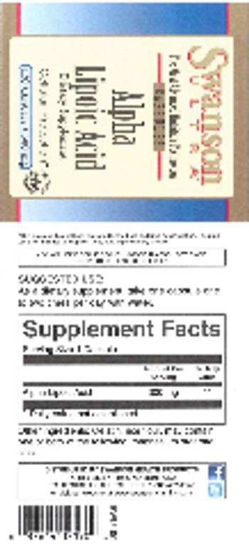 Swanson Ultra Alpha Lipoic Acid 300 mg - supplement