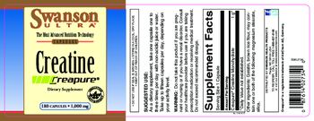 Swanson Ultra Creatine Creapure 1,000 mg - supplement