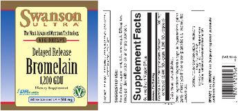 Swanson Ultra Delayed Release Bromelain 1,200 GDU 500 mg - supplement