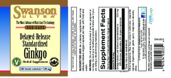 Swanson Ultra Delayed-Release Standardized Ginkgo 120 mg - herbal supplement