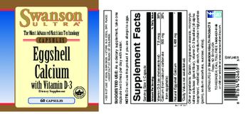 Swanson Ultra Eggshell Calcium With Vitamin D-3 - supplement