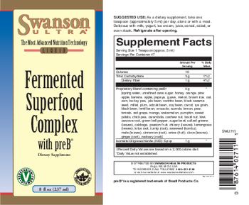 Swanson Ultra Fermented Superfood Complex with preB - supplement