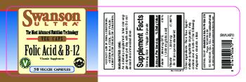 Swanson Ultra Folic Acid & B-12 - vitamin supplement