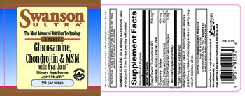 Swanson Ultra Glucosamine, Chondroitin & MSM - supplement