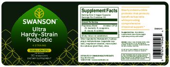 Swanson Ultra Hardy-Strain Probiotic - supplement