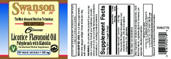 Swanson Ultra Licorice Flavonoid Oil 100 mg - standardized herbal supplement