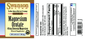 Swanson Ultra Magnesium Orotate 40 mg - mineral supplement
