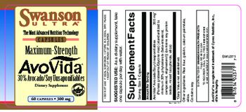 Swanson Ultra Maximum-Strength AvoVida 300 mg - supplement