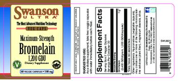 Swanson Ultra Maximum Strength Bromelain 1,200 GDU 500 mg - supplement