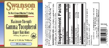Swanson Ultra Maximum-Strength Gamma Tocopherol Super Nutrition - supplement