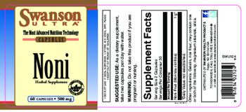 Swanson Ultra Noni 500 mg - herbal supplement