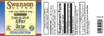 Swanson Ultra Pharmaceutical Grade AjiPure Glycine 500 mg - supplement