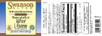 Swanson Ultra Pharmaceutical Grade AjiPure L-Cysteine 500 mg - supplement