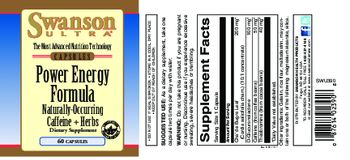 Swanson Ultra Power Energy Formula Naturally-Occurring Caffeine + Herbs - supplement