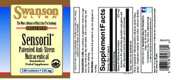 Swanson Ultra Sensoril 125 mg - standardized herbal supplement