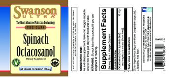 Swanson Ultra Spinach Octacosanol 10 mg - supplement